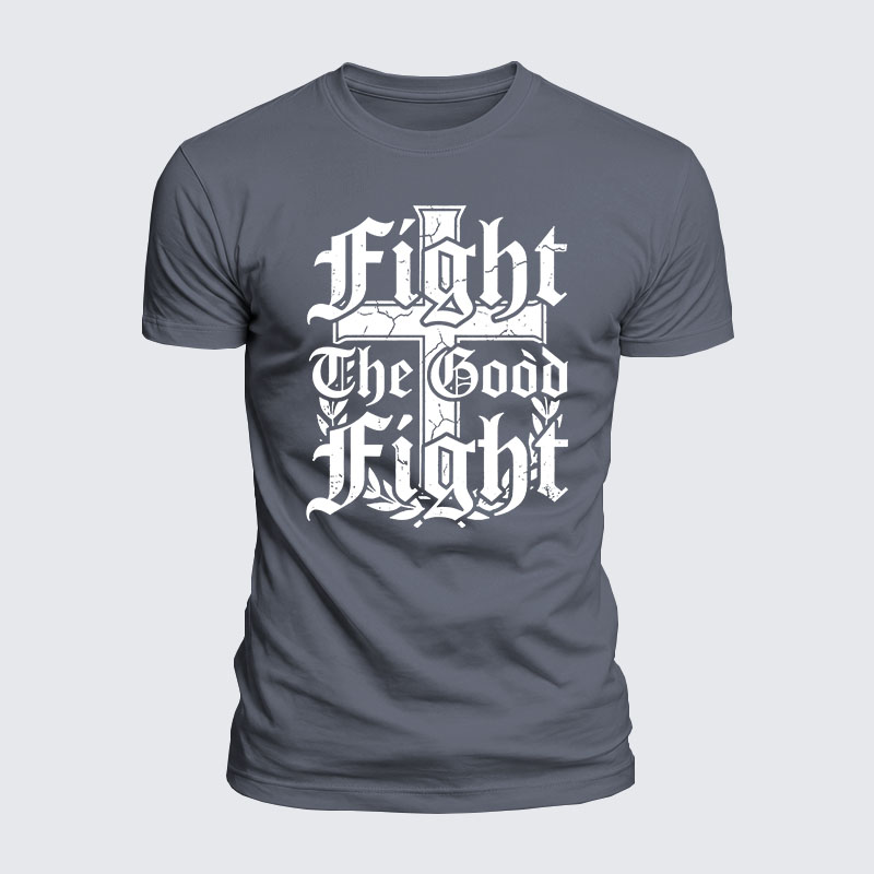 Luxe Mercerized Cotton Tee -  Fight the Good Fight