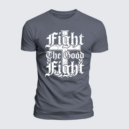 Luxe Mercerized Cotton Tee -  Fight the Good Fight
