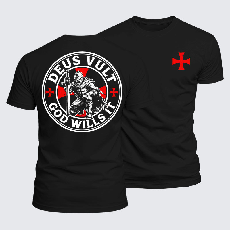 Man Of God Husband Dad Jesus God Christian Cotton T-Shirt