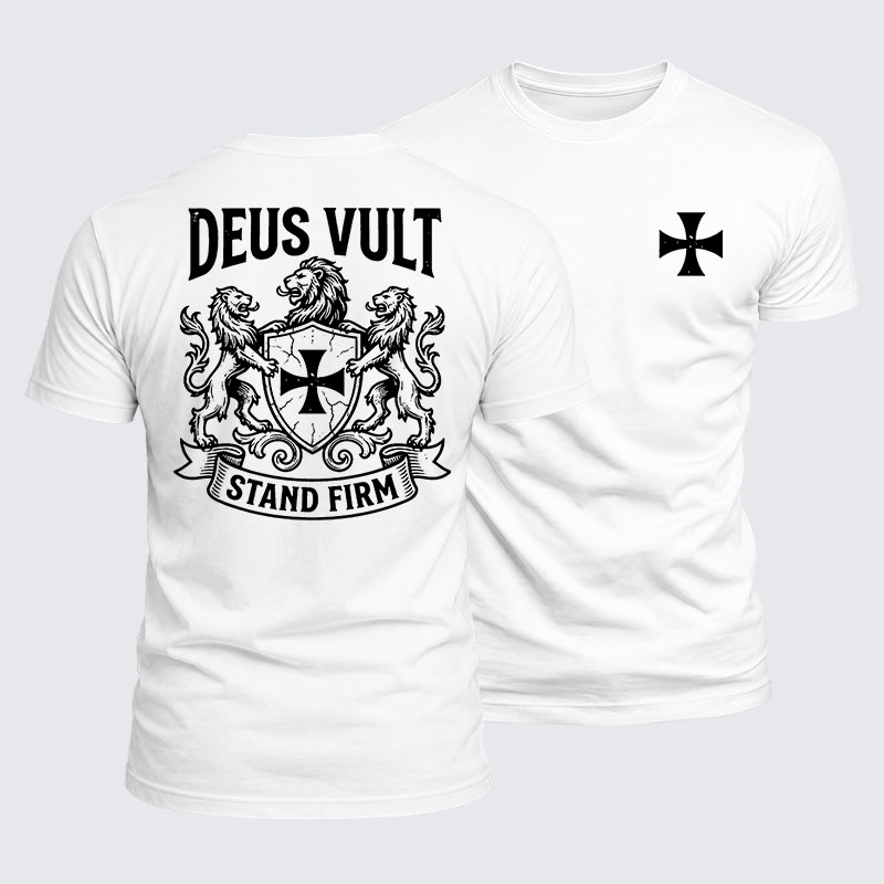 [Copy]Luxe Mercerized Cotton Tee - Deus Vult Christ Is King