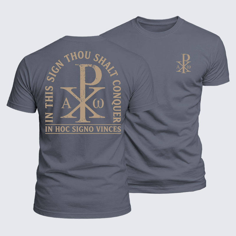 Luxe Mercerized Cotton Tee - In Hoc Signo Vinces 