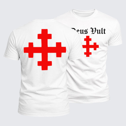 Luxe Mercerized Cotton Tee - Deus Vult
