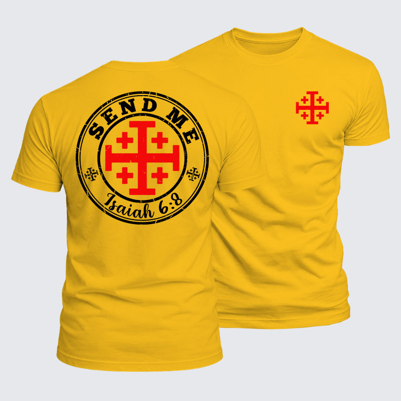 Luxe Mercerized Cotton Tee - Isaiah 6:8 - SEND ME