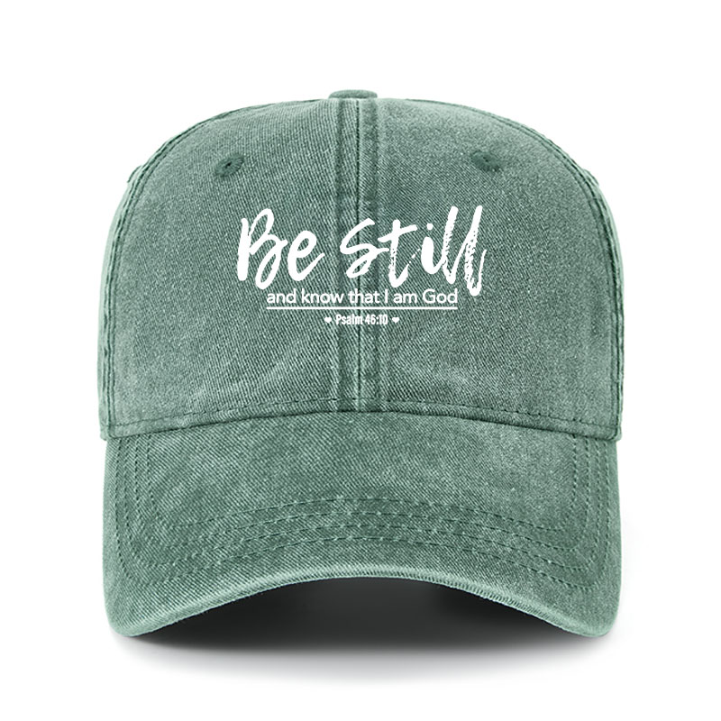 Heritage Washed Cap - Psalm 46:10