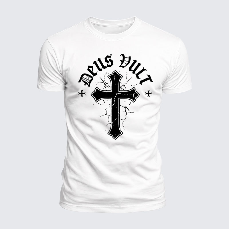 Luxe Mercerized Cotton Tee - Deus Vult