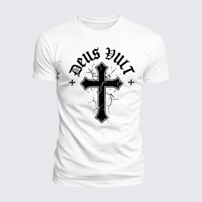 Luxe Mercerized Cotton Tee - Deus Vult