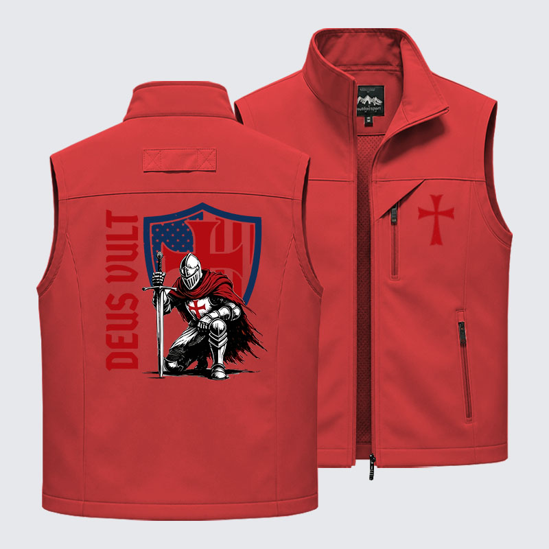 Templar Knight Crusader Deus Vult Outdoor Quick-dry Vest