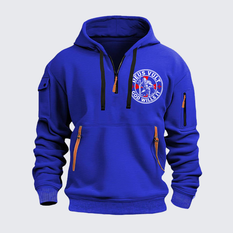 Zipper Hoodies - Knights Templar Deus Vult
