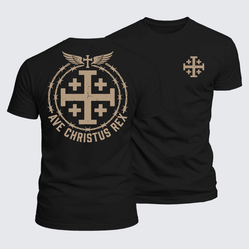 Luxe Mercerized Cotton Tee - Ave Christus Rex