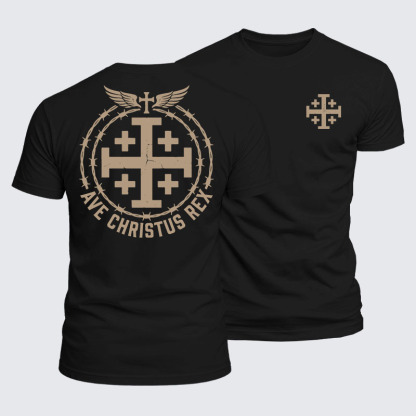 Luxe Mercerized Cotton Tee - Ave Christus Rex