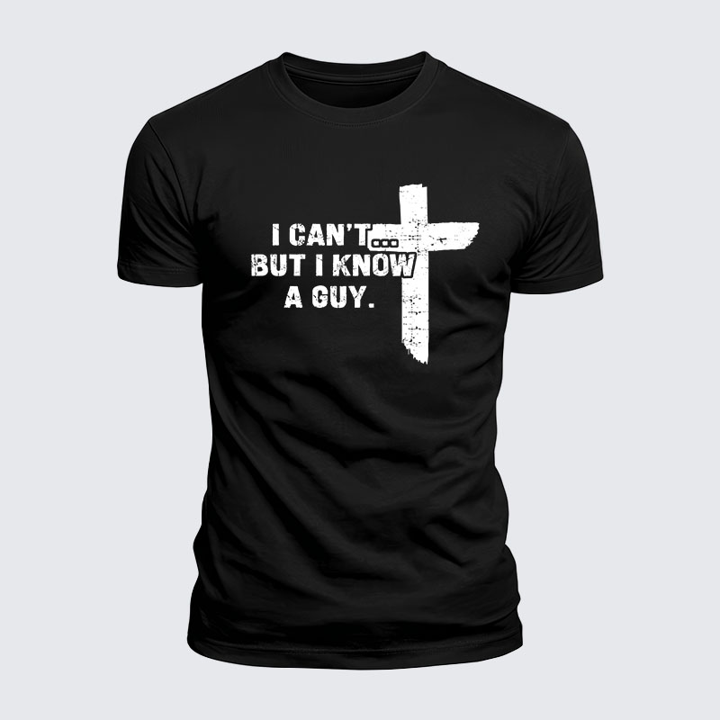 Man Of God Husband Dad Jesus God Christian Cotton T-Shirt