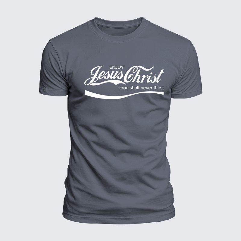 Luxe Mercerized Cotton Tee - Enjoy Jesus