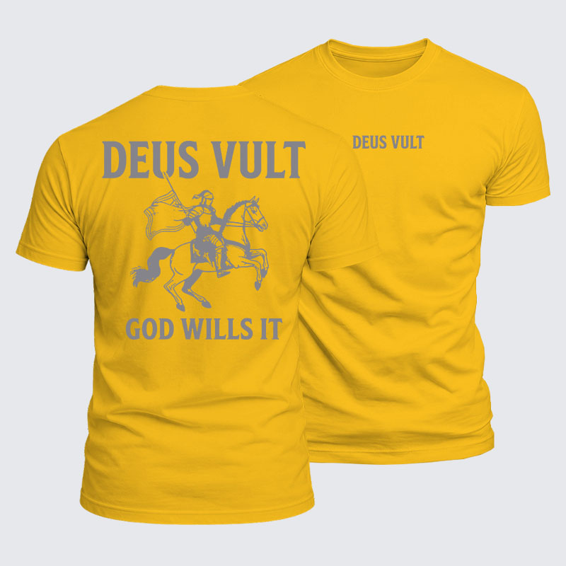 Luxe Mercerized Cotton Tee - Deus Vult