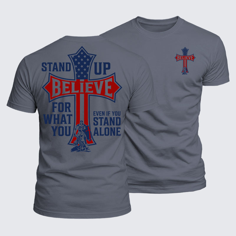 Luxe Mercerized Cotton Tee - Stand Up For What You Believe