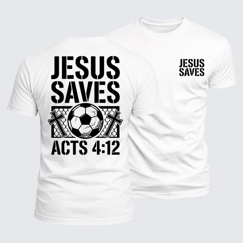 Luxe Mercerized Cotton Tee -  Jesus Saves