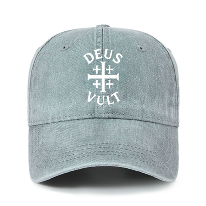 Heritage Washed Cap-Deus Vult