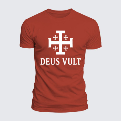 Luxe Mercerized Cotton Tee - Deus Vult