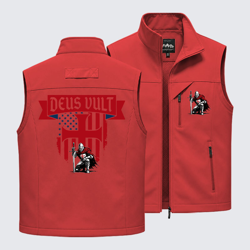 Templar Knight Crusader Deus Vult Outdoor Quick-dry Vest