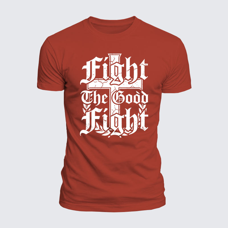 Luxe Mercerized Cotton Tee -  Fight the Good Fight
