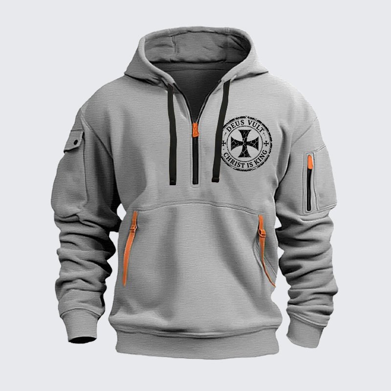 Zipper Hoodies - Deus Vult Christ Is King