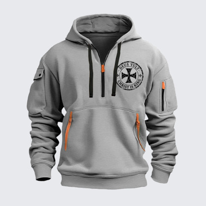 Zipper Hoodies - Deus Vult Christ Is King