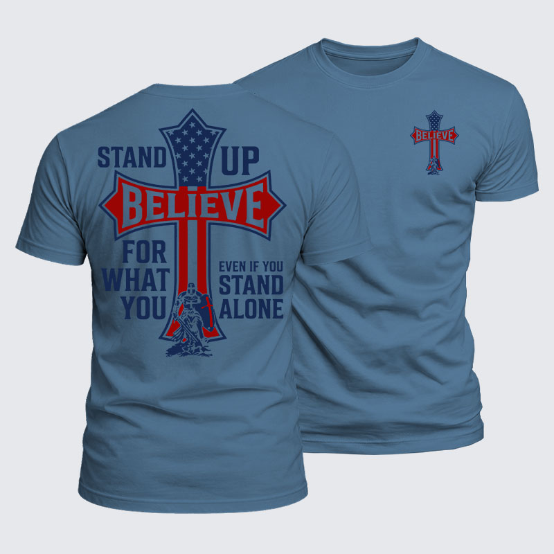 Luxe Mercerized Cotton Tee - Stand Up For What You Believe