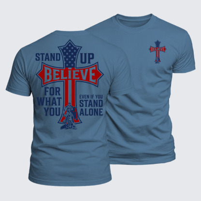 Luxe Mercerized Cotton Tee - Stand Up For What You Believe