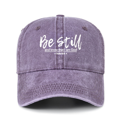Heritage Washed Cap - Psalm 46:10