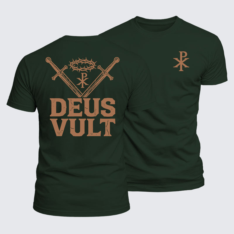 Luxe Mercerized Cotton Tee - Deus Vult