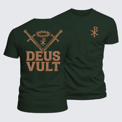 Luxe Mercerized Cotton Tee - Deus Vult