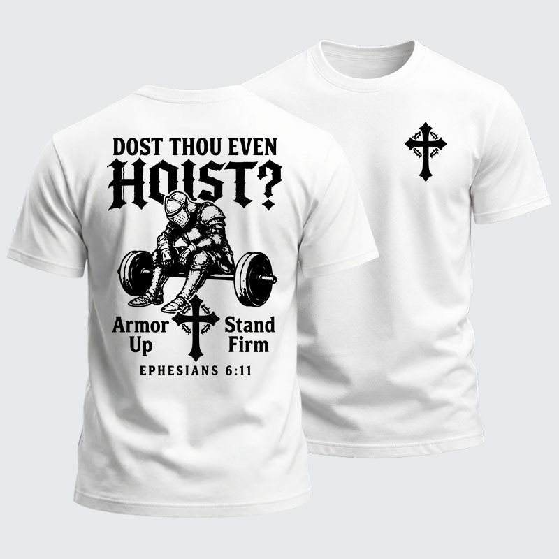 Heavyweight Cotton Tee - Dost Thou Even Hoist