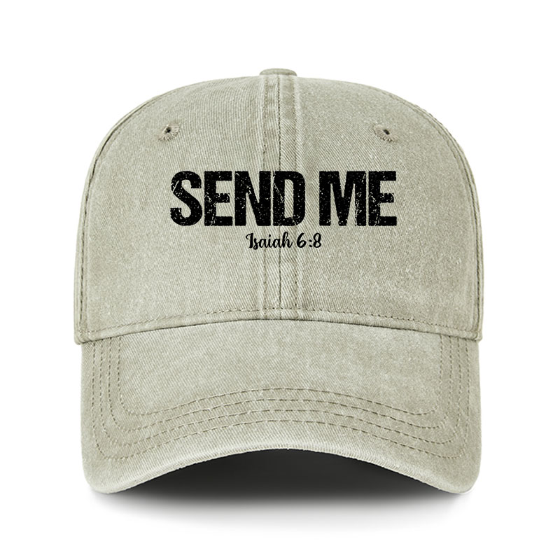 Heritage Washed Cap - Isaiah 6:8 - SEND ME