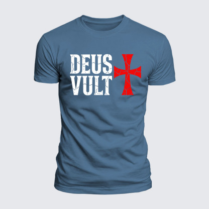 Luxe Mercerized Cotton Tee - Deus Vult