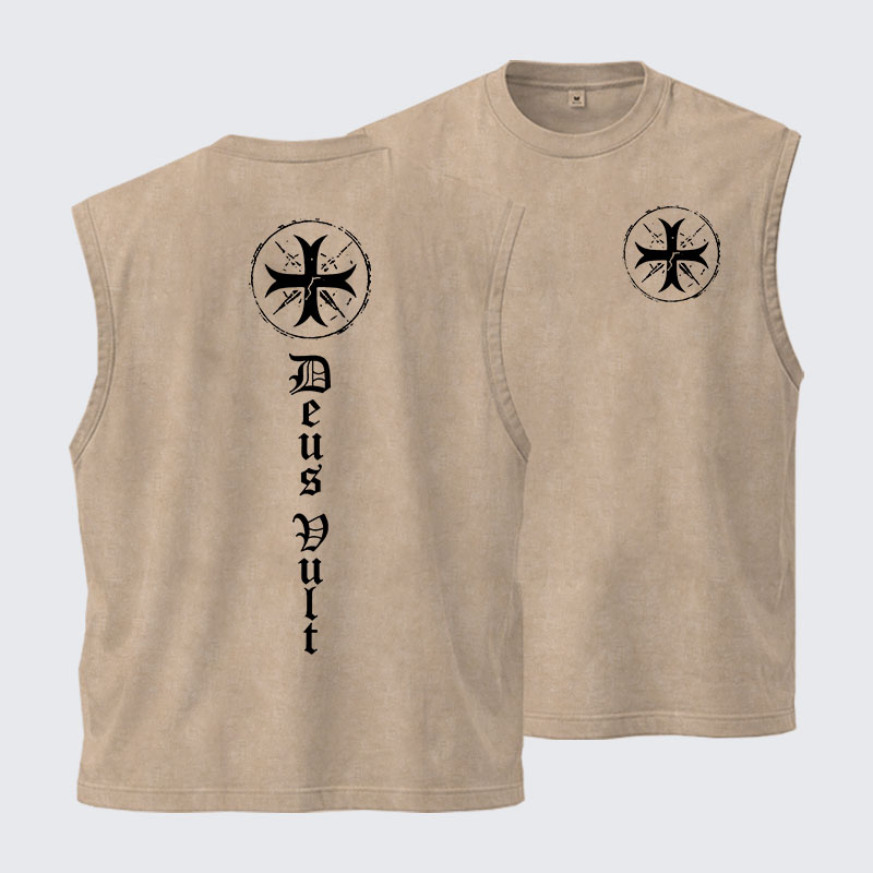 Washed Tank Top - Deus Vult