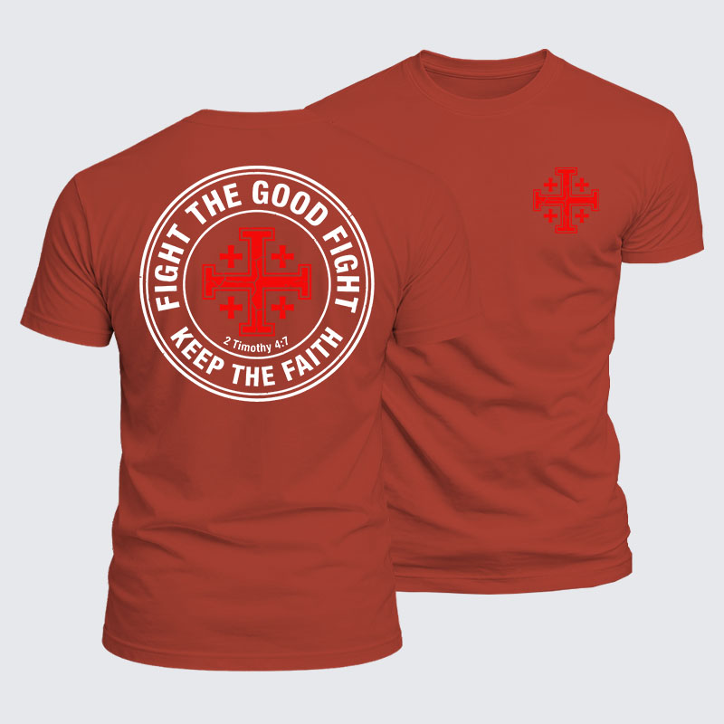 Luxe Mercerized Cotton Tee -  Fight the Good Fight