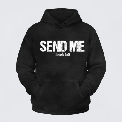 Washed Hoodie - Isaiah 6:8 - SEND ME