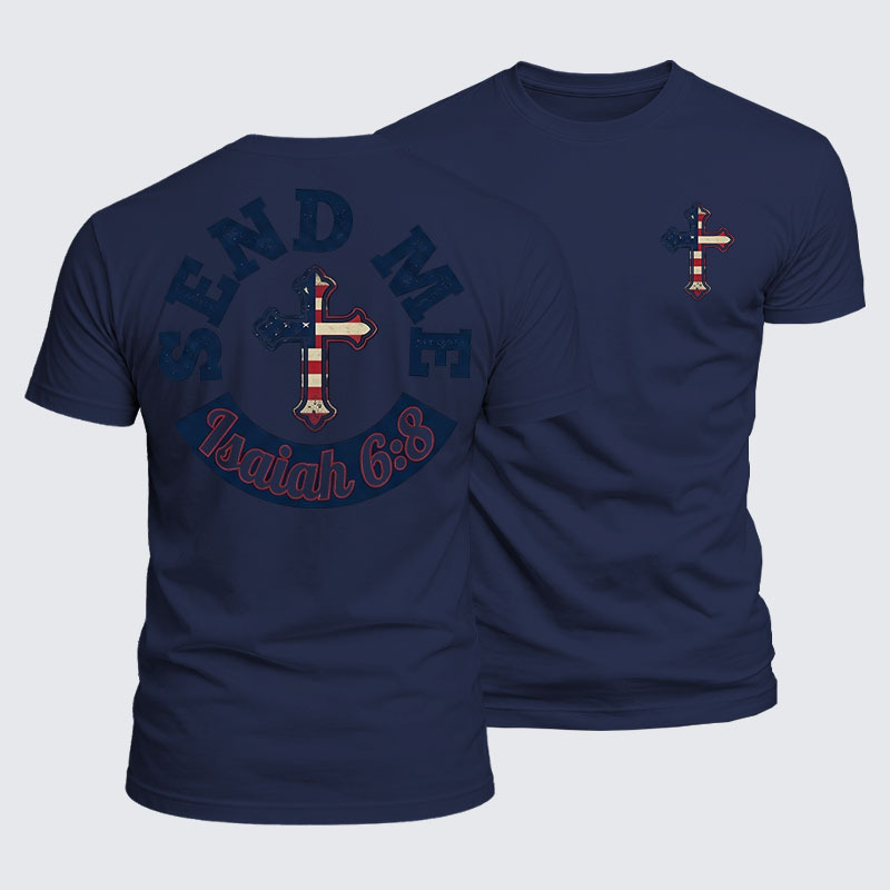 Luxe Mercerized Cotton Tee - Isaiah 6:8 - SEND ME