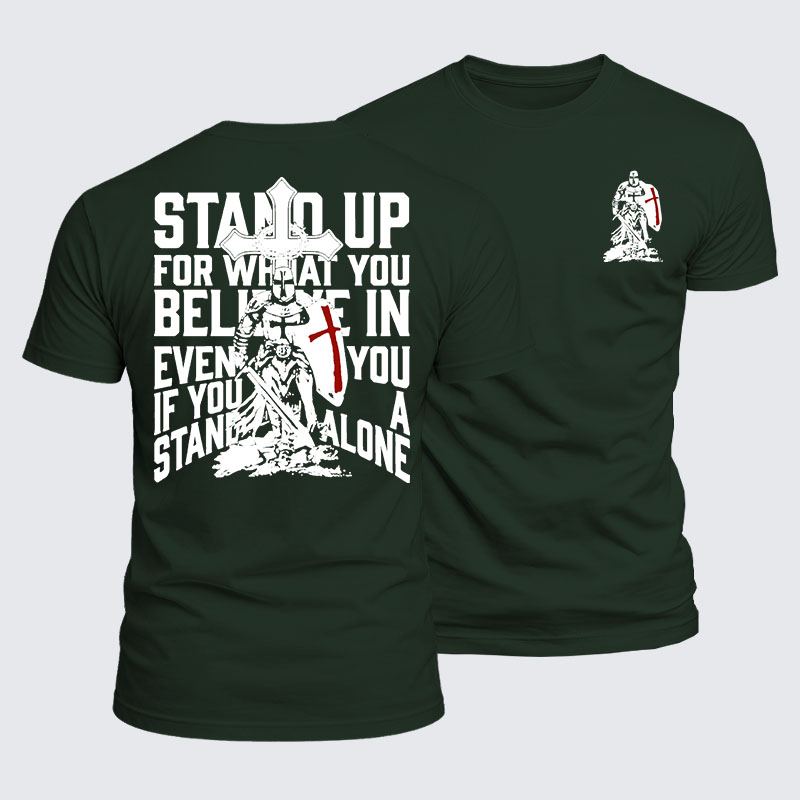 Luxe Mercerized Cotton Tee - Stand Up For What You Believe
