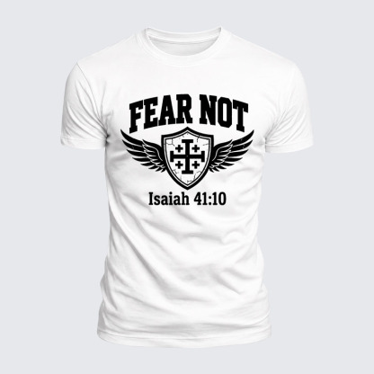 Luxe Mercerized Cotton Tee - Fear Not Isaiah 41:10
