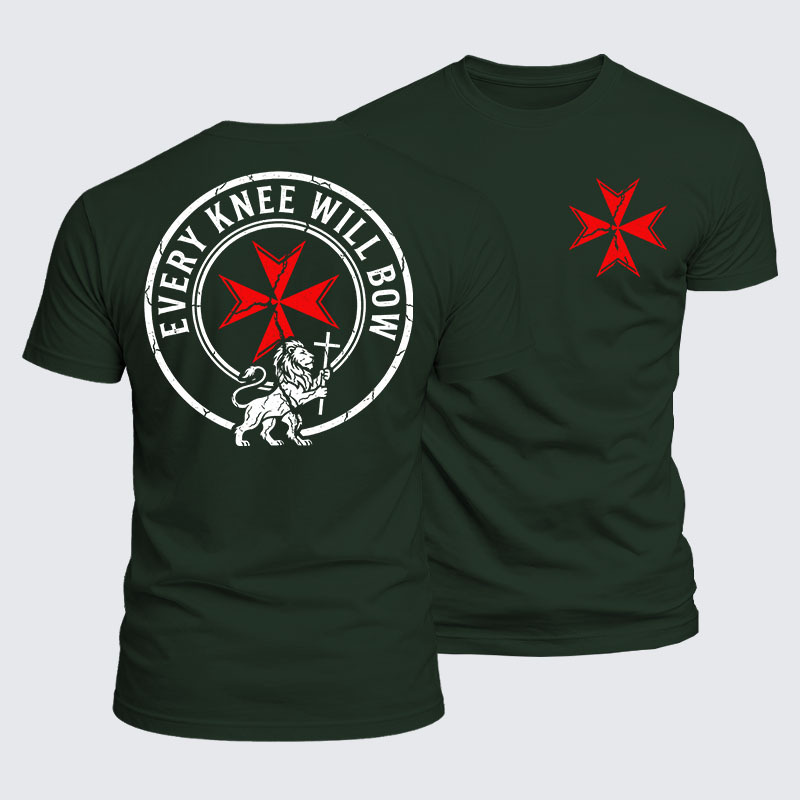 Luxe Mercerized Cotton Tee -  Every Knee Will Bow