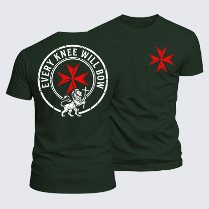 Luxe Mercerized Cotton Tee -  Every Knee Will Bow
