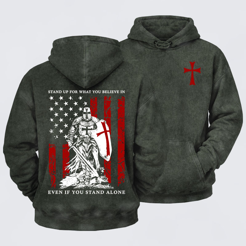 Washed Hoodie - Stand Up For What You Believe