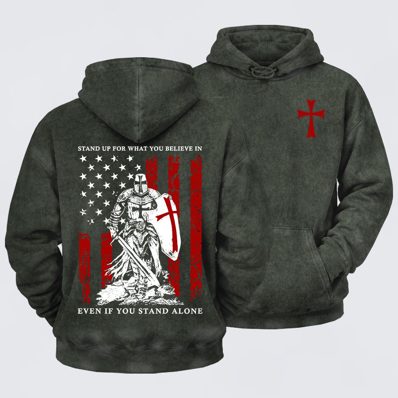 Washed Hoodie - Stand Up For What You Believe