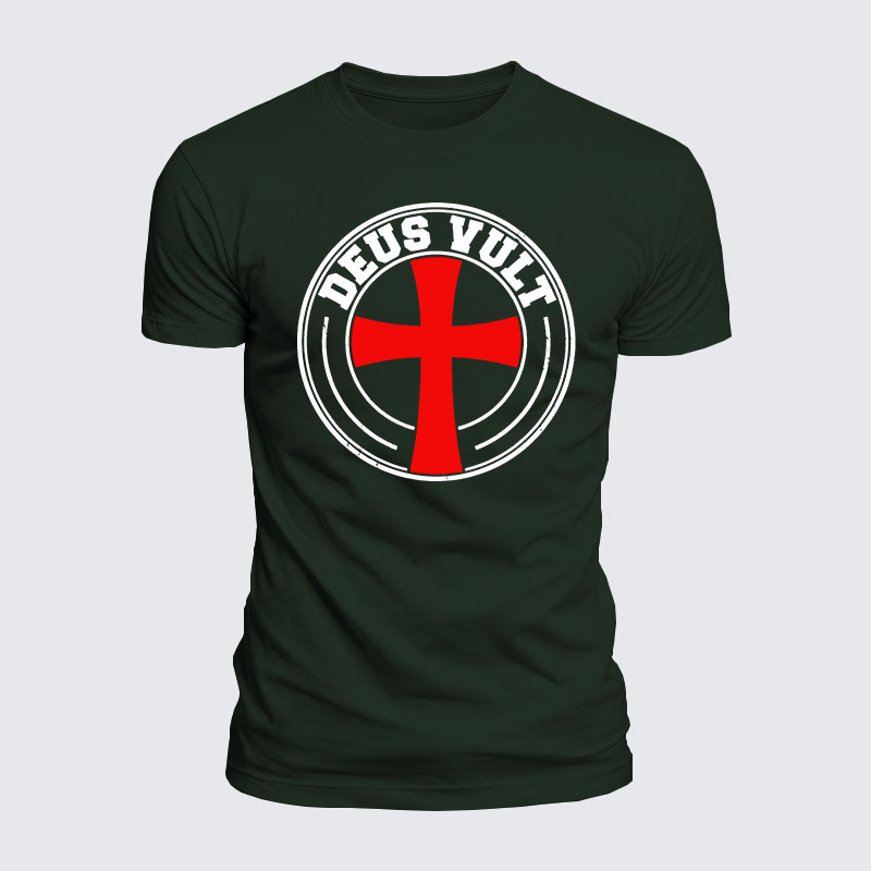Luxe Mercerized Cotton Tee - Deus Vult