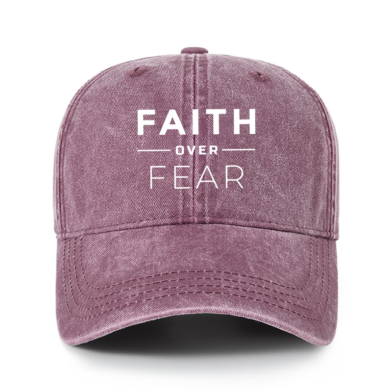 Heritage Washed Cap - Faith Over Fear 