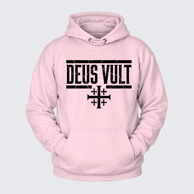 Plush Fleece-Lined Hoodie - Deus Vult