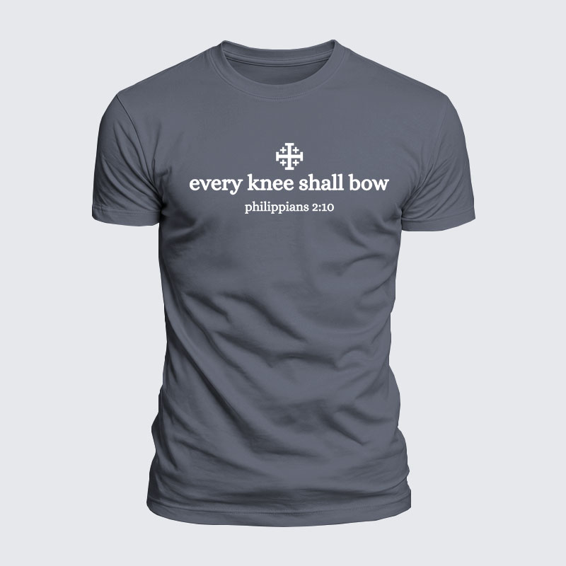 [Copy]Luxe Mercerized Cotton Tee -  Every Knee Will Bow