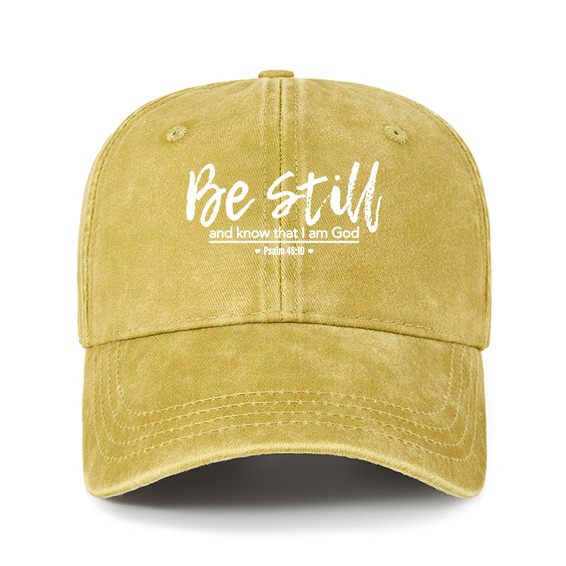 Heritage Washed Cap - Psalm 46:10