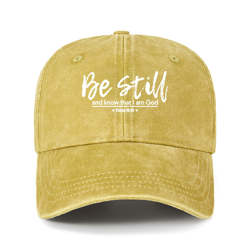 Heritage Washed Cap - Psalm 46:10