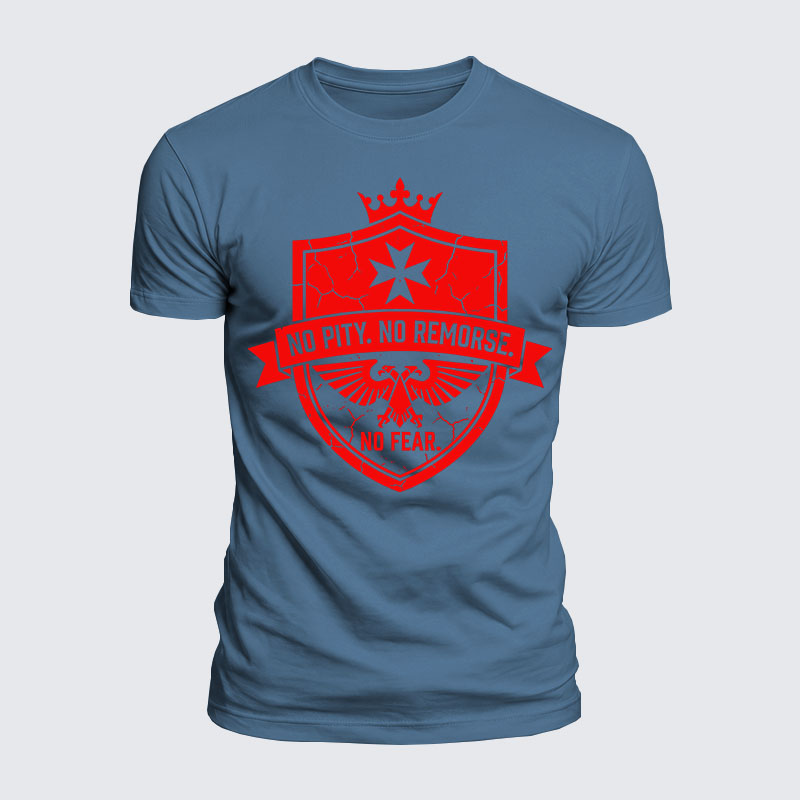 Luxe Mercerized Cotton Tee -  No Pity No Remorse No Fear